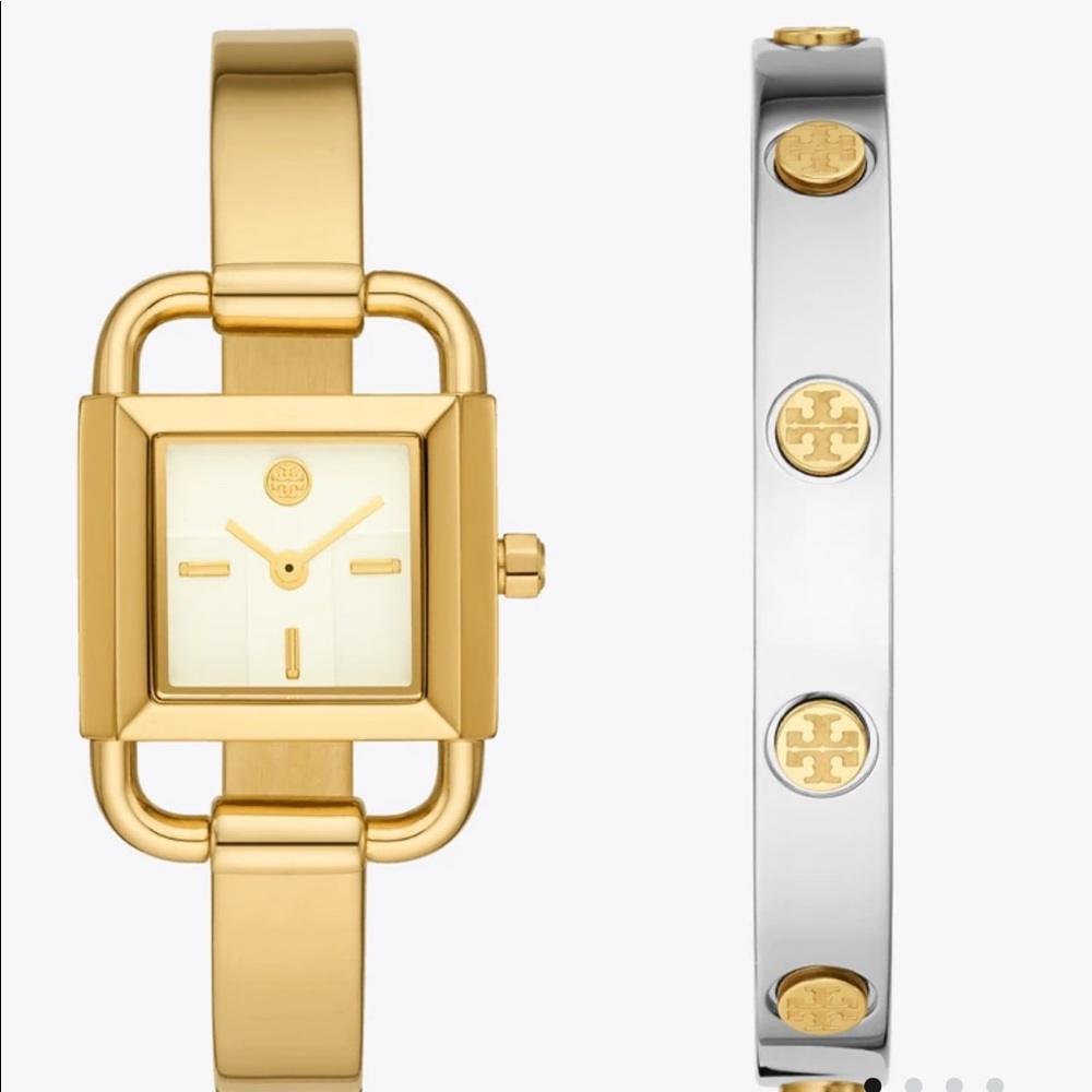 Tory Burch Phipps Watch Gift Set: Two Tone